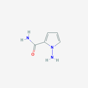 molecular formula C5H7N3O B132632 1-氨基-1H-吡咯-2-甲酰胺 CAS No. 159326-69-9