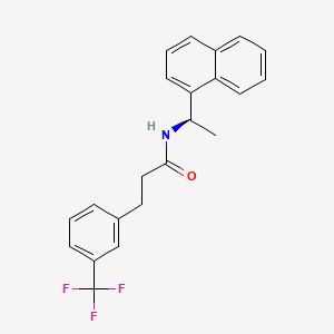 B1326322 (R)-N-(1-(Naphthalen-1-yl)ethyl)-3-(3-(trifluoromethyl)phenyl)propanamide CAS No. 1005450-55-4