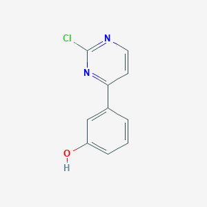 B1326334 3-(2-Chloropyrimidin-4-yl)phenol CAS No. 937271-43-7
