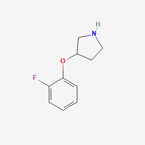 molecular formula C10H12FNO B1326341 3-(2-氟苯氧基)吡咯烷 CAS No. 946681-67-0