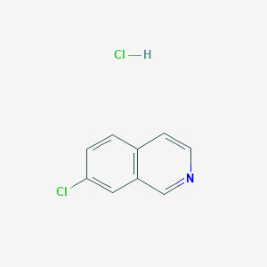 molecular formula C9H7Cl2N B13263423 7-Chloroisoquinoline hydrochloride 