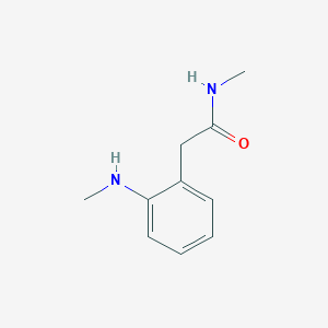 molecular formula C10H14N2O B13263436 N-methyl-2-(2-(methylamino)phenyl)acetamide 