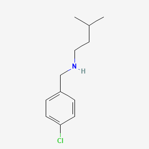 molecular formula C12H18ClN B13263444 [(4-Chlorophenyl)methyl](3-methylbutyl)amine 