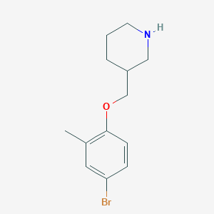 3-[(4-Bromo-2-methylphenoxy)methyl]piperidine