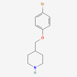 molecular formula C12H16BrNO B1326351 4-[(4-Bromophenoxy)methyl]piperidine CAS No. 189618-32-4