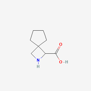 molecular formula C8H13NO2 B13263534 2-Azaspiro[3.4]octane-1-carboxylic acid 