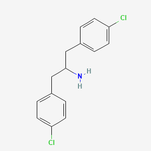 molecular formula C15H15Cl2N B13263547 1,3-Bis(4-chlorophenyl)propan-2-amine 
