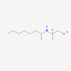 molecular formula C11H25NO B13263571 2-[(Octan-2-yl)amino]propan-1-ol 