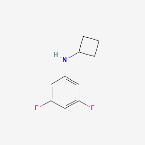 molecular formula C10H11F2N B13263584 N-cyclobutyl-3,5-difluoroaniline 
