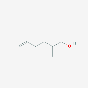 molecular formula C8H16O B13263590 3-Methylhept-6-en-2-ol 