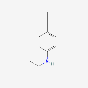 molecular formula C13H21N B13263598 4-tert-butyl-N-(propan-2-yl)aniline 