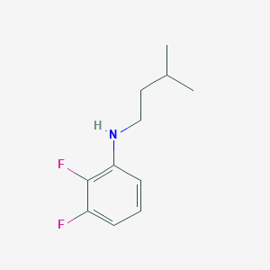 molecular formula C11H15F2N B13263613 2,3-difluoro-N-(3-methylbutyl)aniline 