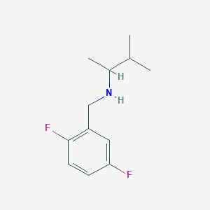 molecular formula C12H17F2N B13263655 [(2,5-Difluorophenyl)methyl](3-methylbutan-2-yl)amine 