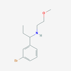 molecular formula C12H18BrNO B13263670 [1-(3-Bromophenyl)propyl](2-methoxyethyl)amine 