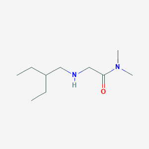 molecular formula C10H22N2O B13263672 2-[(2-Ethylbutyl)amino]-N,N-dimethylacetamide 