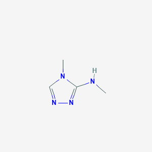 molecular formula C4H8N4 B13263689 N,4-dimethyl-4H-1,2,4-triazol-3-amine 