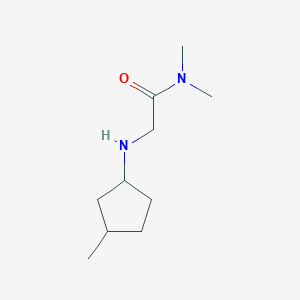 molecular formula C10H20N2O B13263690 N,N-dimethyl-2-[(3-methylcyclopentyl)amino]acetamide 
