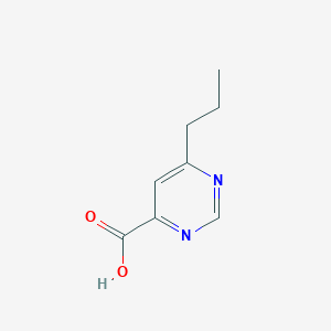 molecular formula C8H10N2O2 B13263719 6-Propylpyrimidine-4-carboxylic acid 