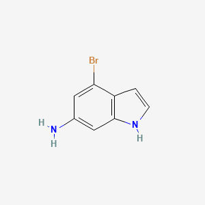 molecular formula C8H7BrN2 B1326373 4-bromo-1H-indol-6-amine CAS No. 375369-03-2