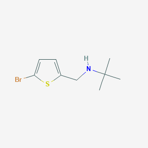 molecular formula C9H14BrNS B13263733 [(5-Bromothiophen-2-yl)methyl](tert-butyl)amine 