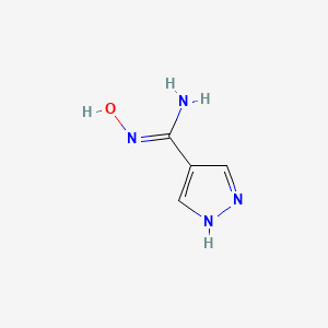 molecular formula C4H6N4O B13263740 n'-Hydroxy-1h-pyrazole-4-carboximidamide 