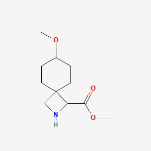 molecular formula C11H19NO3 B13263758 Methyl 7-methoxy-2-azaspiro[3.5]nonane-1-carboxylate 