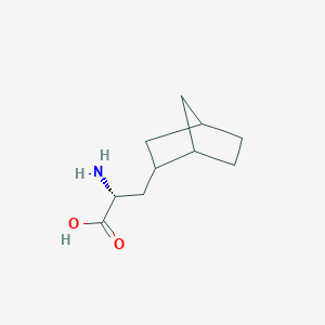 molecular formula C10H17NO2 B13263764 (2R)-2-Amino-3-{bicyclo[2.2.1]heptan-2-yl}propanoic acid 