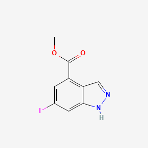 molecular formula C9H7IN2O2 B1326377 methyl 6-iodo-1H-indazole-4-carboxylate CAS No. 885519-74-4