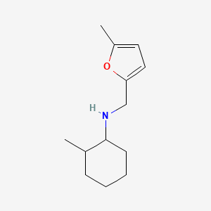 molecular formula C13H21NO B13263775 2-methyl-N-[(5-methylfuran-2-yl)methyl]cyclohexan-1-amine CAS No. 1019534-32-7