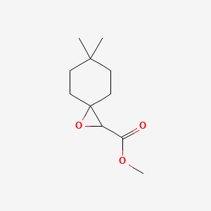 molecular formula C11H18O3 B13263805 Methyl 6,6-dimethyl-1-oxaspiro[2.5]octane-2-carboxylate 