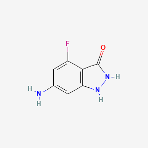 6-Amino-4-fluoro-1H-indazol-3-ol