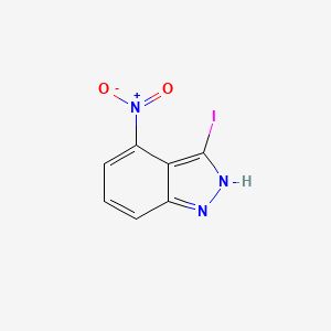 molecular formula C7H4IN3O2 B1326383 3-Iodo-4-nitro-1H-indazole CAS No. 885521-22-2