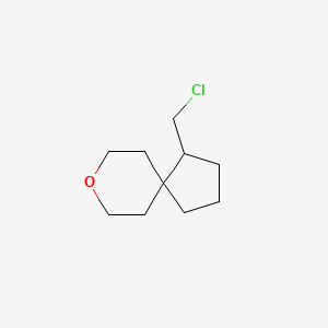 molecular formula C10H17ClO B13263859 1-(Chloromethyl)-8-oxaspiro[4.5]decane 