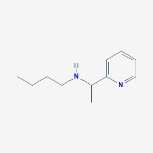 molecular formula C11H18N2 B13263886 Butyl[1-(pyridin-2-YL)ethyl]amine 