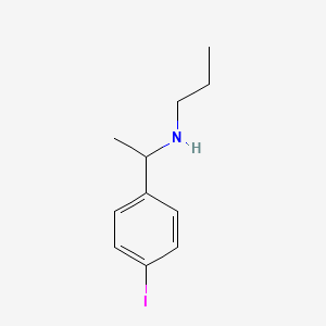 molecular formula C11H16IN B13263889 [1-(4-Iodophenyl)ethyl](propyl)amine 