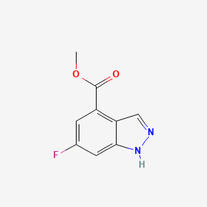 molecular formula C9H7FN2O2 B1326391 Methyl 6-fluoro-1H-indazole-4-carboxylate CAS No. 697739-05-2