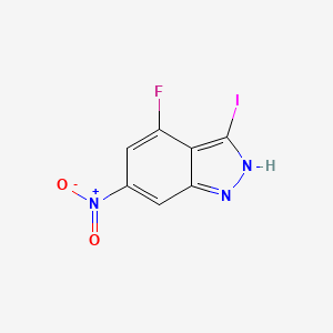 4-Fluoro-3-iodo-6-nitro-1H-indazole