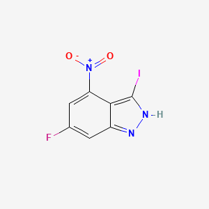 6-Fluoro-3-iodo-4-nitro-1H-indazole