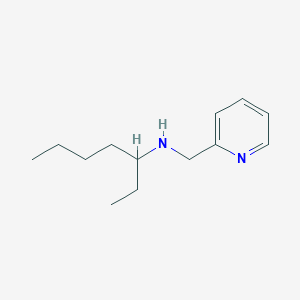 molecular formula C13H22N2 B13263961 N-(pyridin-2-ylmethyl)heptan-3-amine 