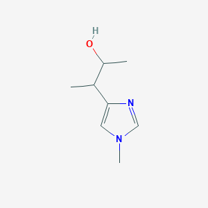 molecular formula C8H14N2O B13263981 3-(1-Methyl-1H-imidazol-4-yl)butan-2-ol 