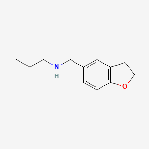 molecular formula C13H19NO B13263983 (2,3-Dihydro-1-benzofuran-5-ylmethyl)(2-methylpropyl)amine 