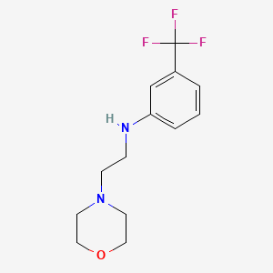 molecular formula C13H17F3N2O B13263988 N-[3-(Trifluoromethyl)phenyl]morpholine-4-ethanamine 
