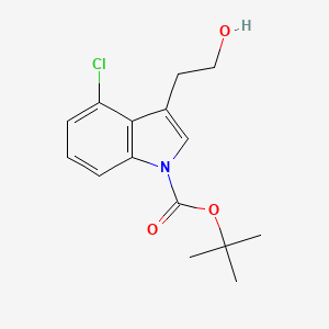 tert-Butyl 4-chloro-3-(2-hydroxyethyl)-1H-indole-1-carboxylate
