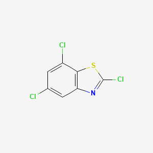 molecular formula C7H2Cl3NS B1326403 2,5,7-Trichlorobenzo[d]thiazole CAS No. 898747-75-6