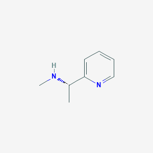 molecular formula C8H12N2 B13264035 ((1s)-1-(2-Pyridyl)ethyl)methylamine 