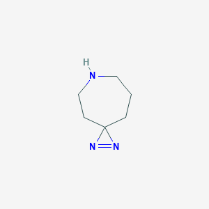 molecular formula C6H11N3 B13264041 1,2,6-Triazaspiro[2.6]non-1-ene 