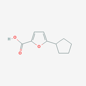 molecular formula C10H12O3 B13264055 5-Cyclopentylfuran-2-carboxylic acid 