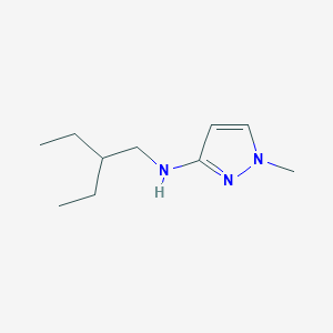 molecular formula C10H19N3 B13264091 N-(2-Ethylbutyl)-1-methyl-1H-pyrazol-3-amine 