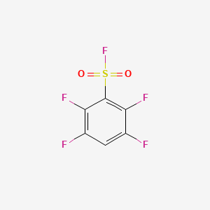 molecular formula C6HF5O2S B13264169 2,3,5,6-Tetrafluorobenzene-1-sulfonyl fluoride 