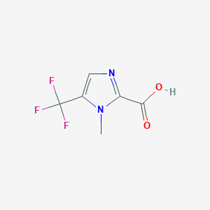 molecular formula C6H5F3N2O2 B13264219 1-Methyl-5-(trifluoromethyl)-1H-imidazole-2-carboxylic acid 